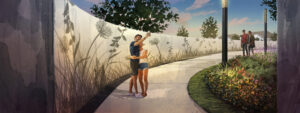 Josey Lakes Art Wall Tunnel