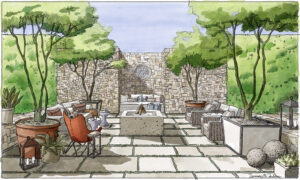 Landscape Design And Rendering, Coastal Calif.