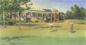 The Country Club of Oxford Jepsen/Guerin Architects Colored pencil, 8” x 15” Award of Excellence, Rendering, AIP 22