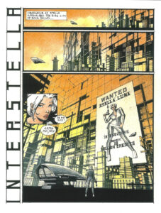 InterStella: Wanted (Color), Samuel Ringman, Ink and colored pencil, 9” x 12” | Award of Excellence, Thematic, AIP 36