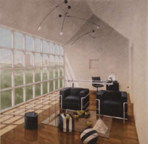 Office Interior Samuel Ringman Marker and colored pencil, 15” x 15” Selected Entry, AIP 7