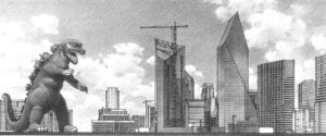 The View from the Office Window, 2001 N. Lamar Street, Suite 570 Pencil, 5” x 12”